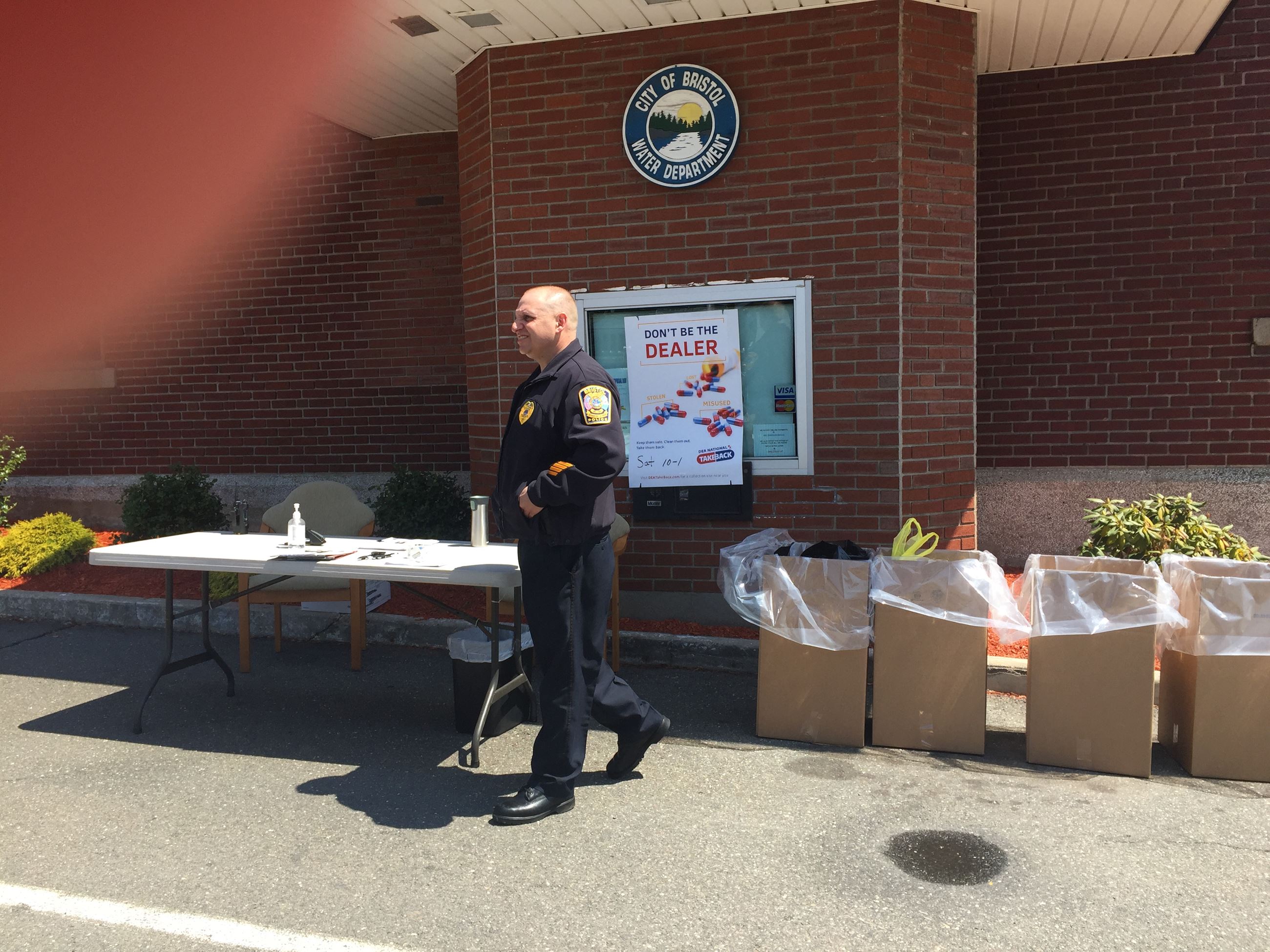 Officer at National Drug Take Back event 2